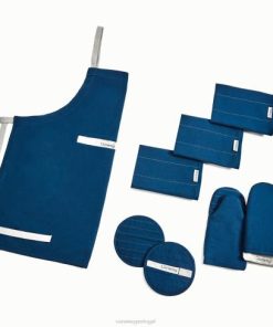 Caraway marinha conjunto de roupa de cama utensílios de cozinha T2624242